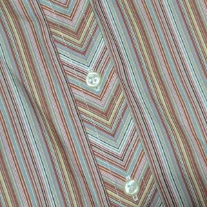 SHARP!! ORVIS Carefree WRINKLE RESISTANT Striped BUTTON UP Collared Shirt SZ6